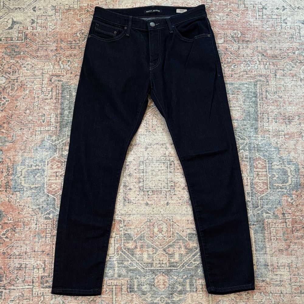 Mavi Men's Dark Blue James Skinny Jeans Size 32/30